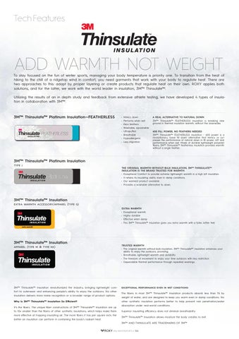 3m thinsulate warmth scale