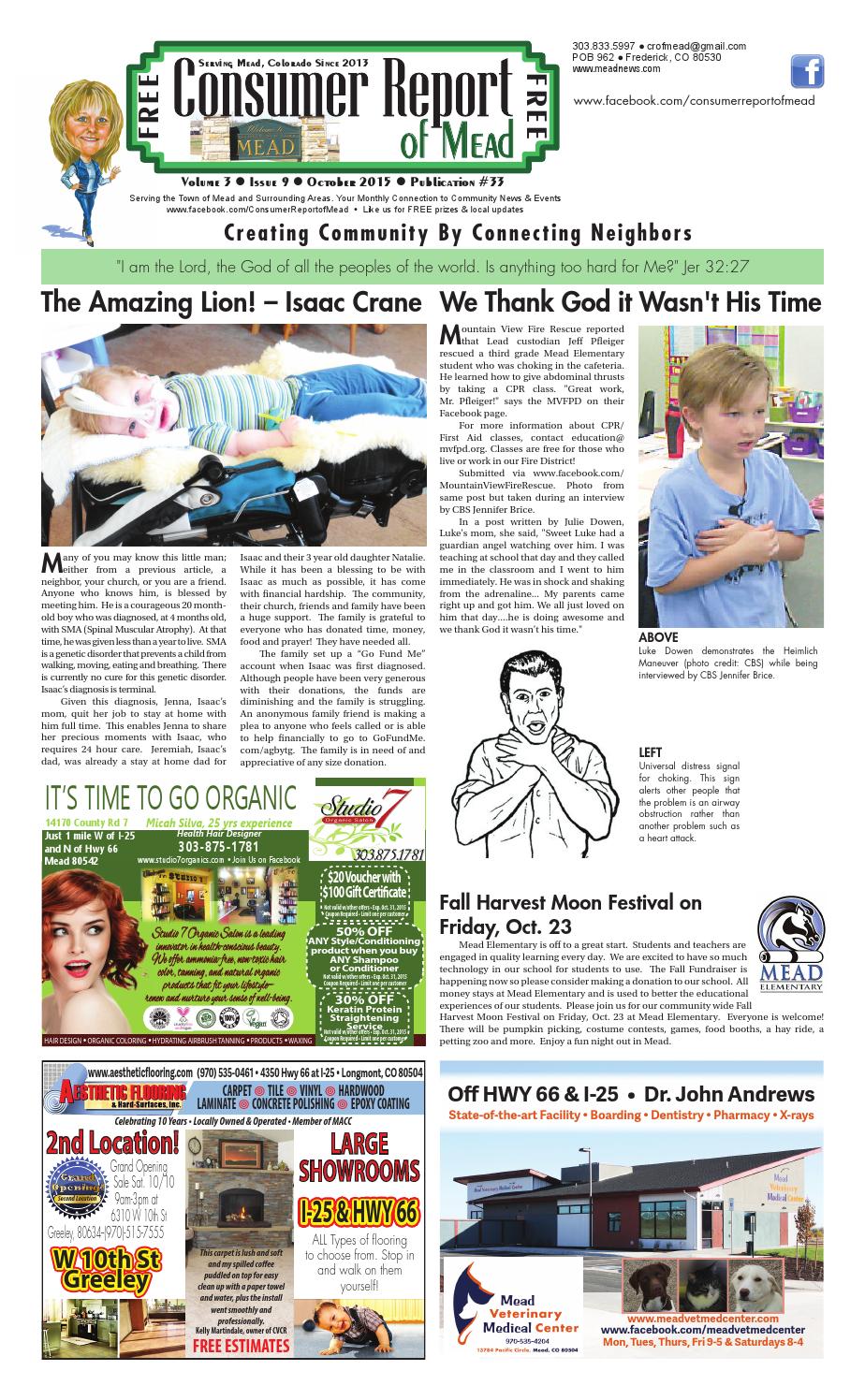 CRM 10_2015 by Consumer Report for Carbon Valley, Mead and Erie Issuu