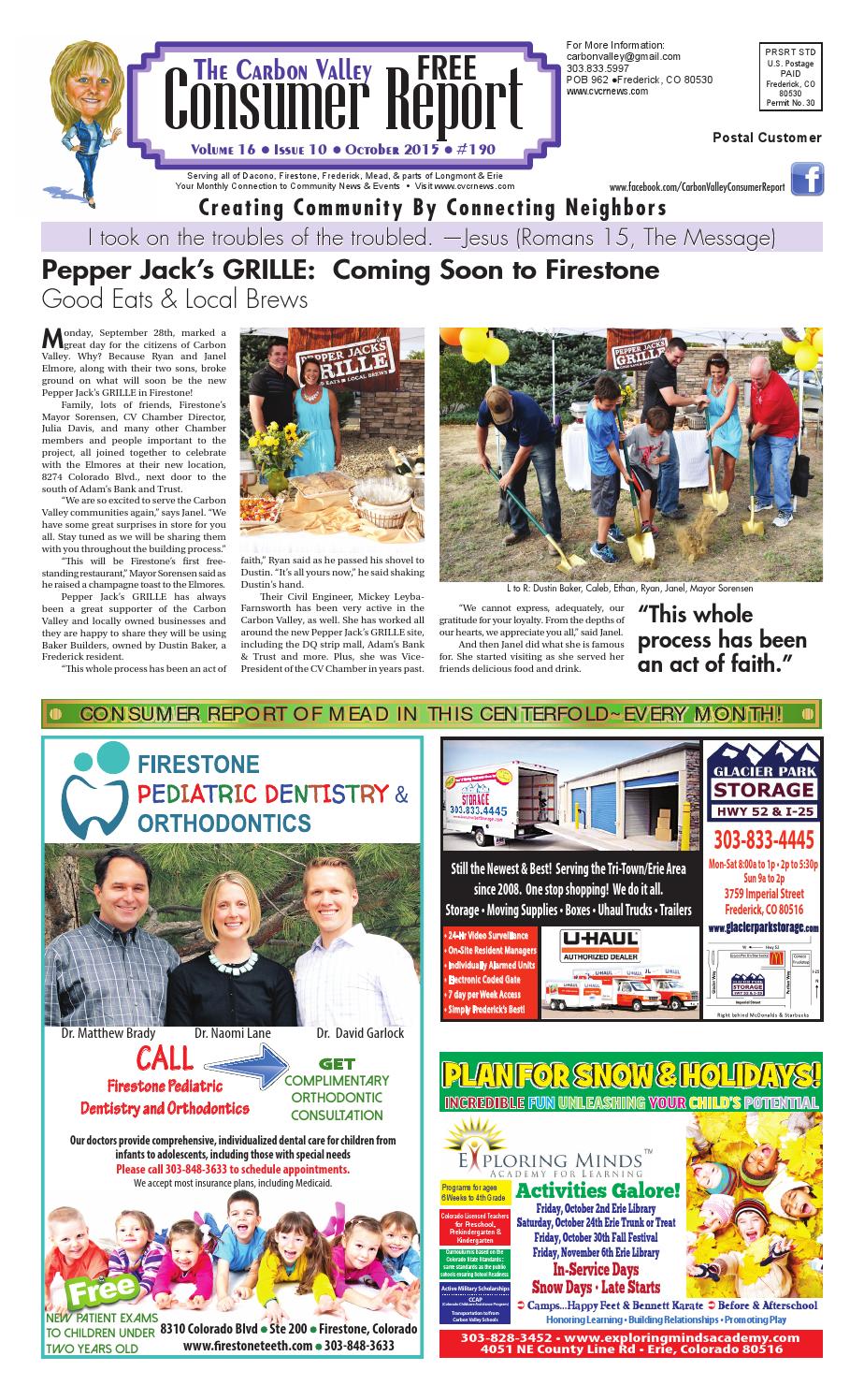 CVCR 10_2015 by Carbon Valley Advertising & the Consumer Report Issuu