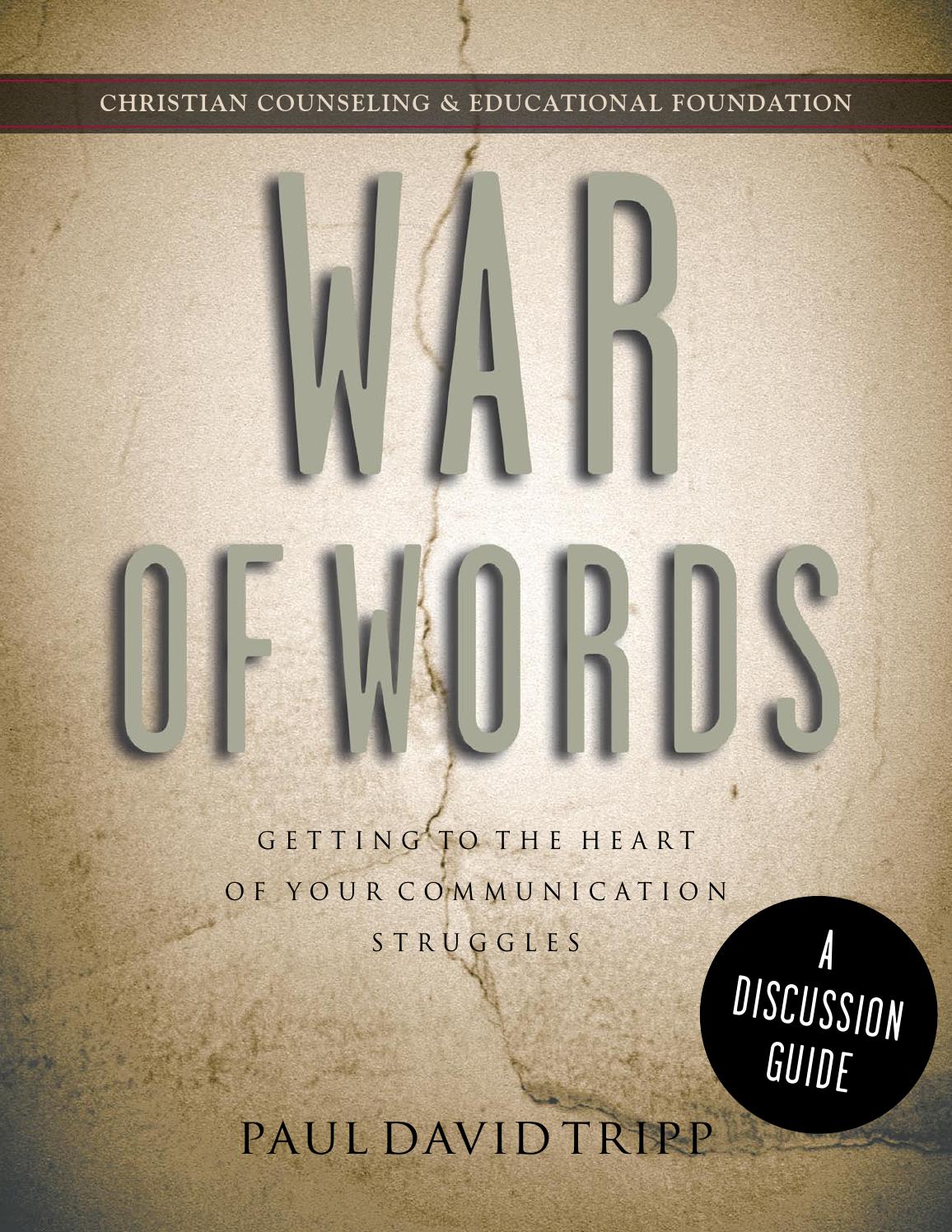 War of Words | Paul Tripp Discussion Guide by Paul Tripp ...