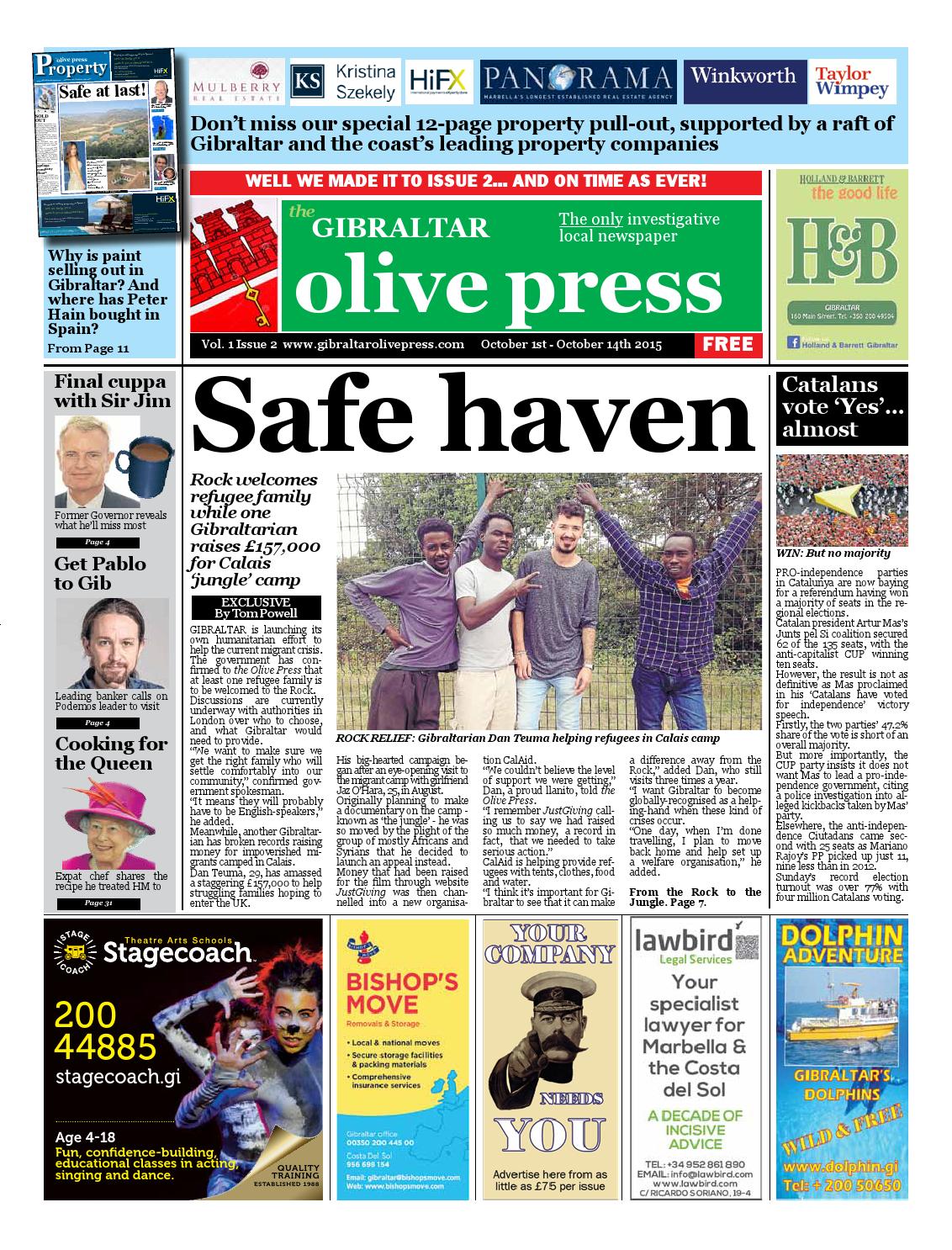 Olive Press Gibraltar Newspaper Issue 2 By Olive Press Newspaper Spain Issuu