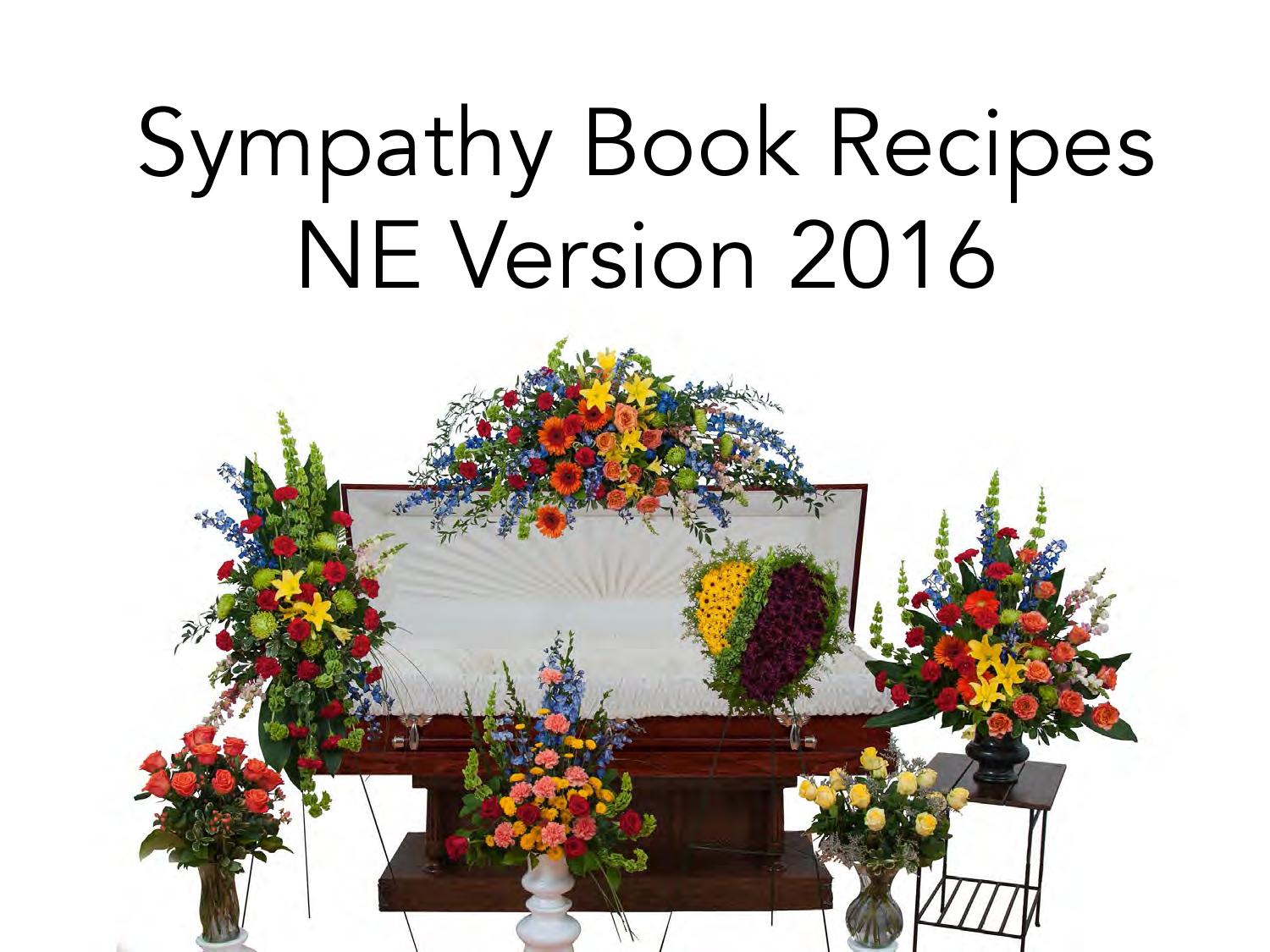 Sympathy Book Recipes NE Version 2016 by TeamFloral Issuu