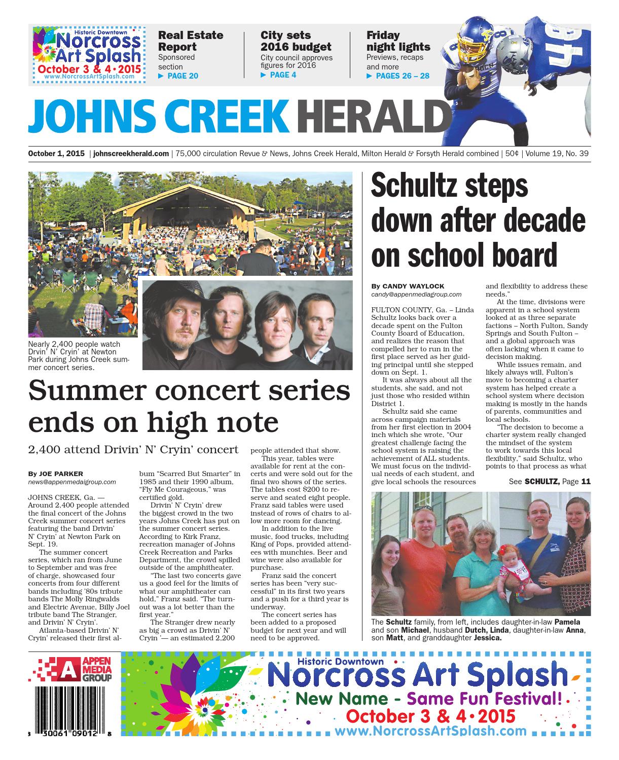 Johns Creek Herald, October 1, 2015 by Appen Media Group Issuu
