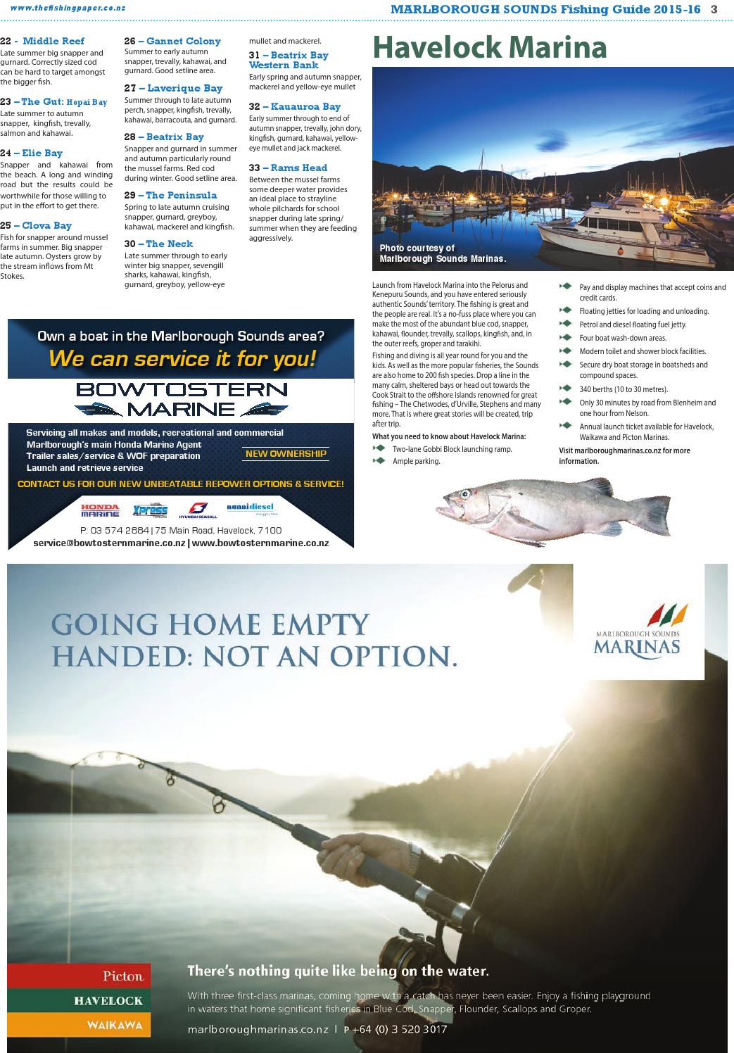 2015 / 2016 Marlborough Sounds Fishing Guide by The Fishing Paper Issuu