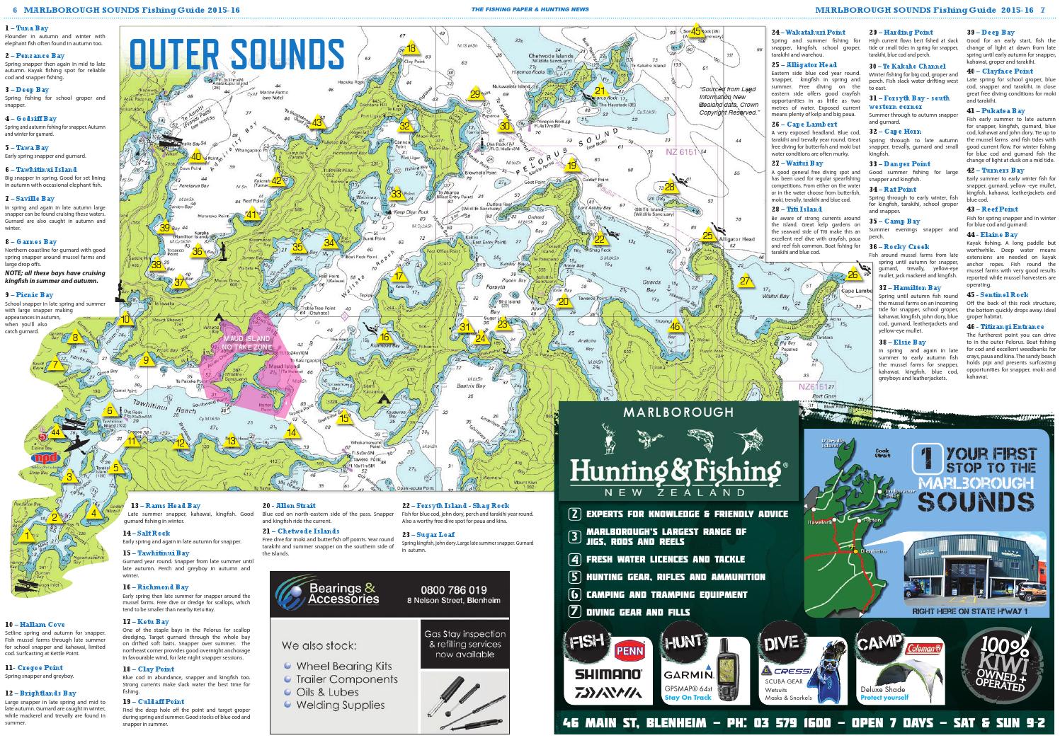 2015 / 2016 Marlborough Sounds Fishing Guide by The Fishing Paper Issuu