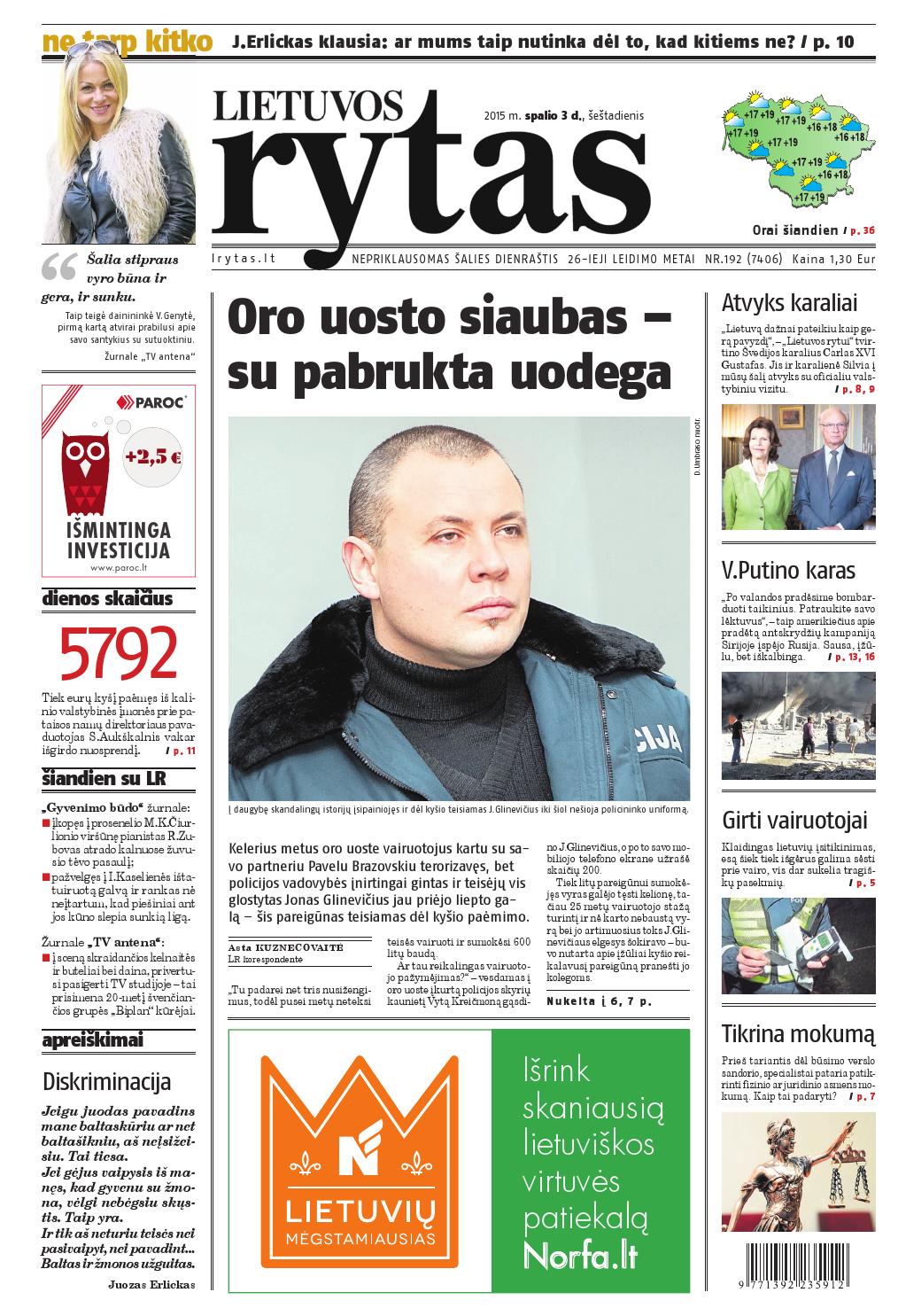 Lietuvos rytas by Lietuvos Rytas Issuu