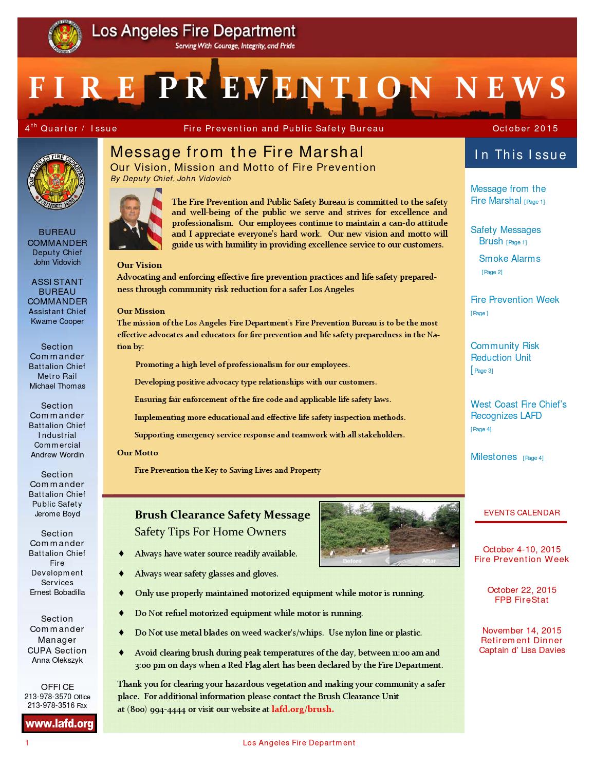 Newsletter all pages by Los Angeles Fire Department Issuu