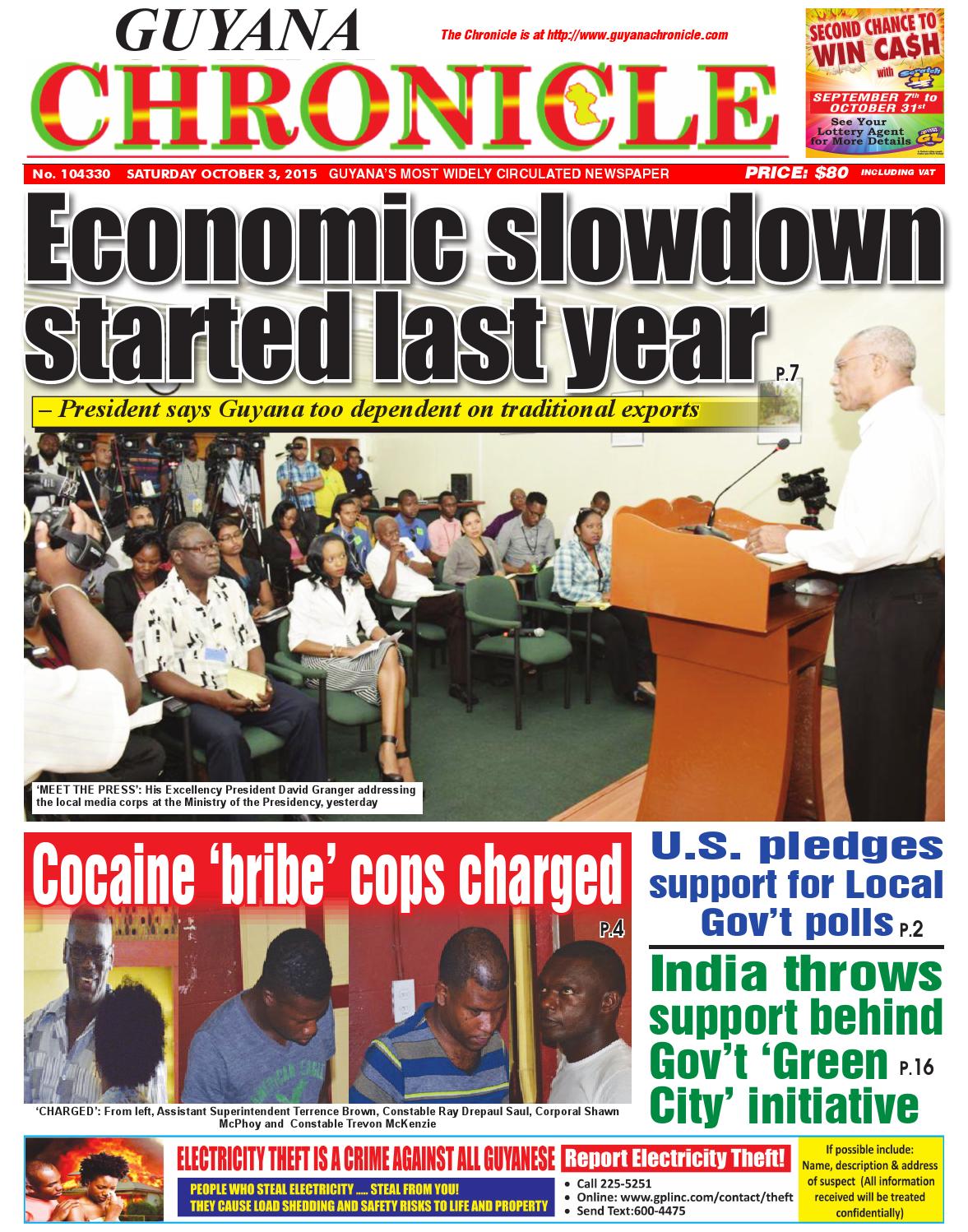 2015 10 04 by Guyana Chronicle Issuu