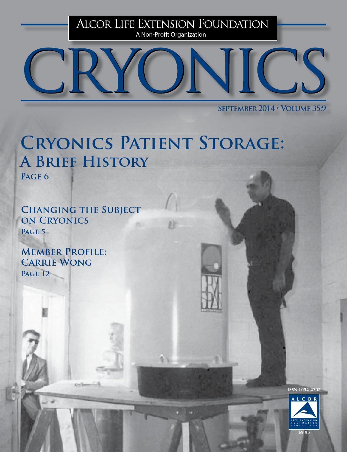 Cryonics 2014 September by Alcor Life Extension Foundation Issuu