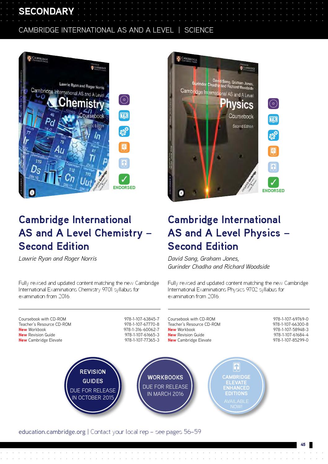 Cambridge International Examinations Catalogue 2016 by Cambridge