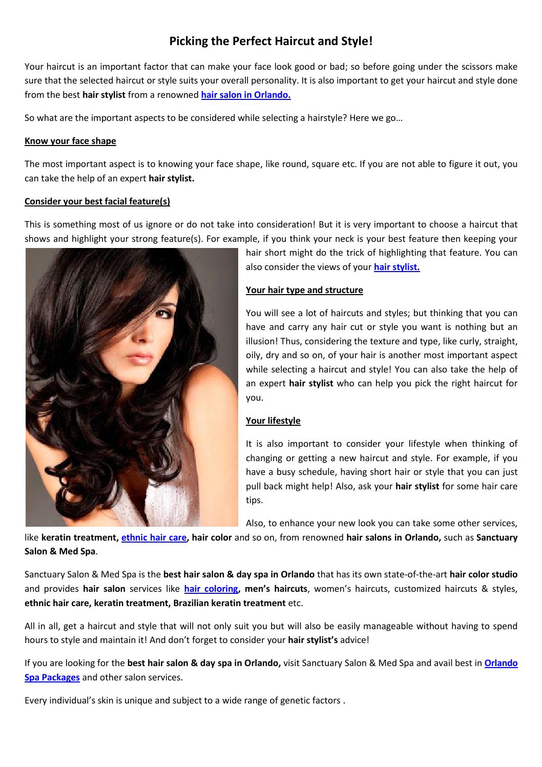 Picking The Perfect Haircut And Style 2 By Sanctuarysalondayspa