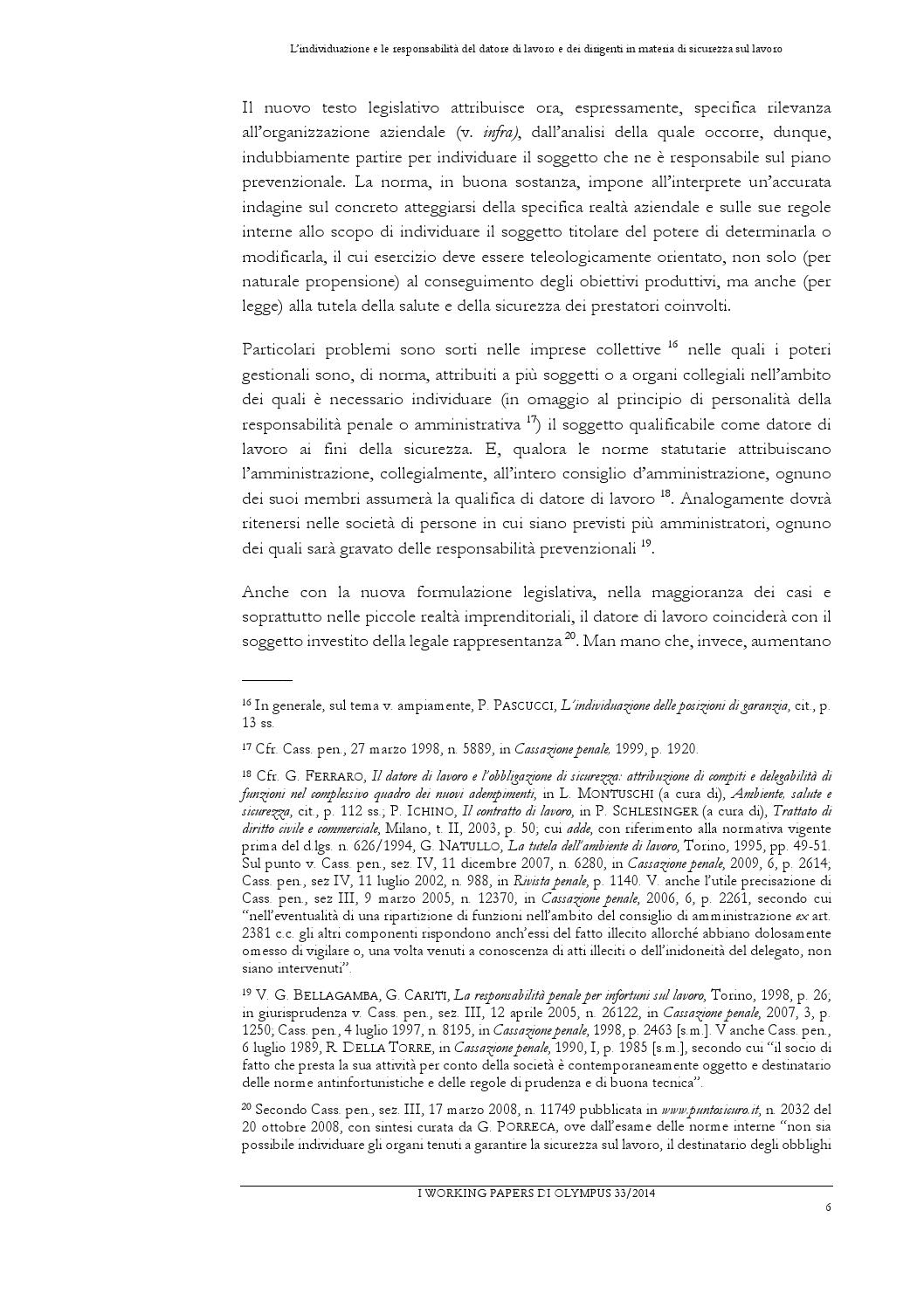 Il Datore Di Lavoro O Dirigente