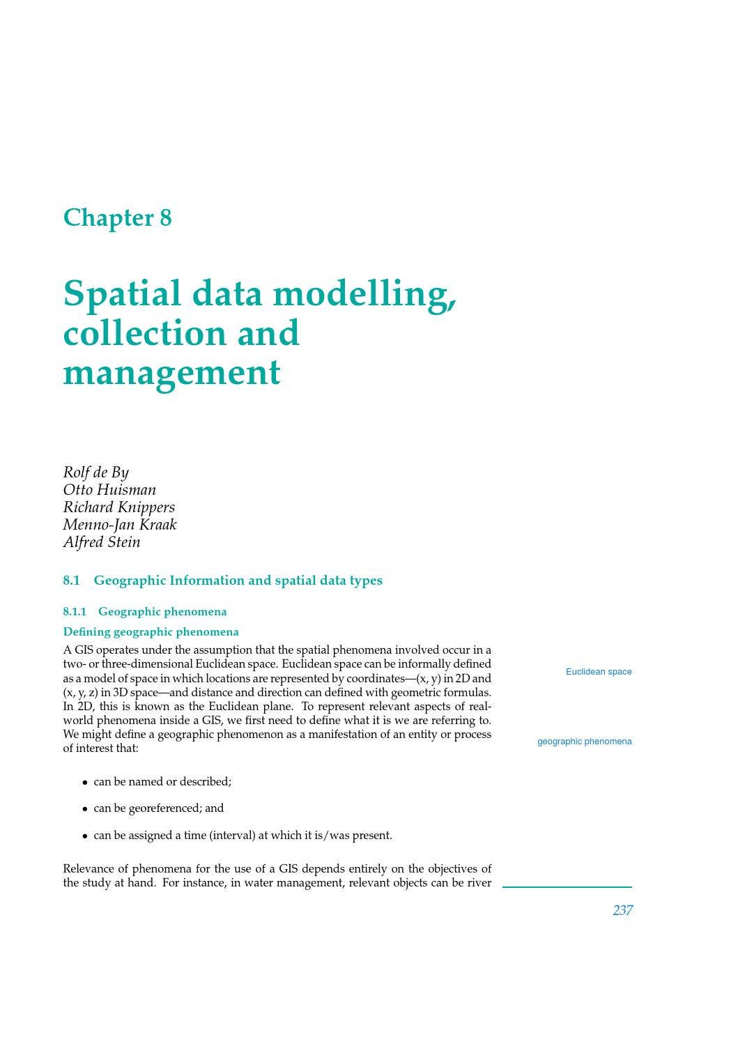spatial intro 02: spatial data formats – trlp Images... ITC Corebook 2013 - Chapter 08 - Spatial data modelling by Faculty of ...