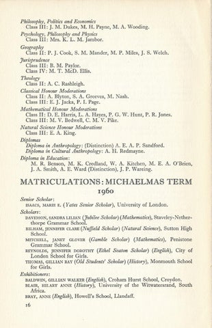St Hugh S College Oxford Chronicle 1960 1961 By St Hugh S College Oxford Issuu