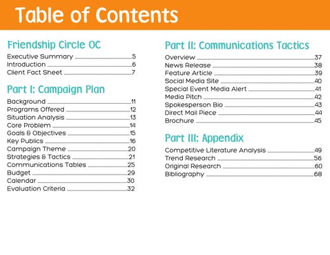The Friendship Circle OC - Public Relations Campaign 第 3 页