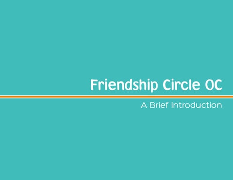 The Friendship Circle OC - Public Relations Campaign 第 5 页