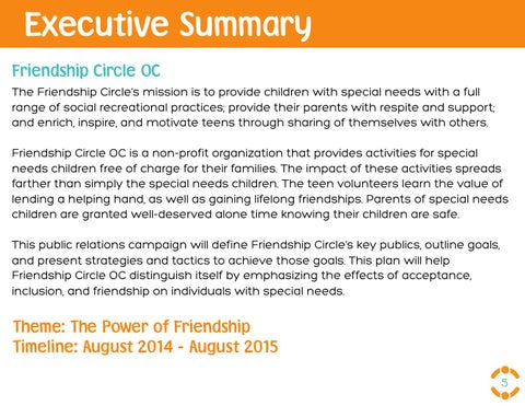 The Friendship Circle OC - Public Relations Campaign 第 7 页