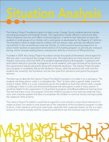 Literacy 工程 Foundation - Public Relations Campaign 第 10 页