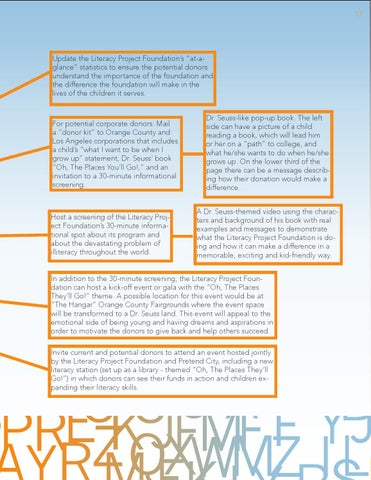 Literacy 工程 Foundation - Public Relations Campaign 第 17 页