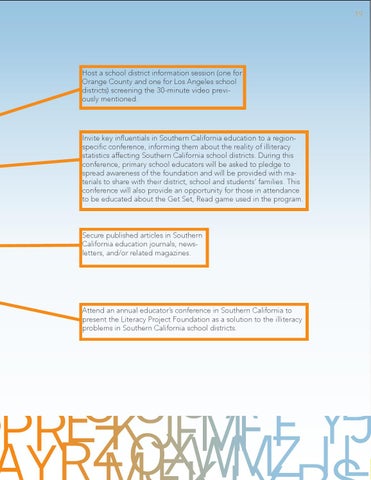 Literacy 工程 Foundation - Public Relations Campaign 第 19 页
