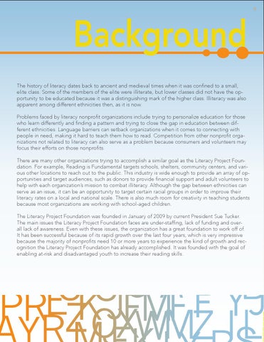 Literacy 工程 Foundation - Public Relations Campaign 第 9 页