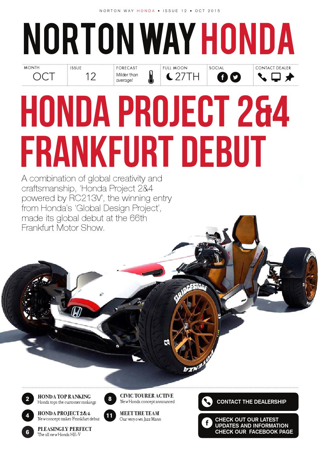 Norton Way Honda Newsletter October 2015 by Norton Way Issuu