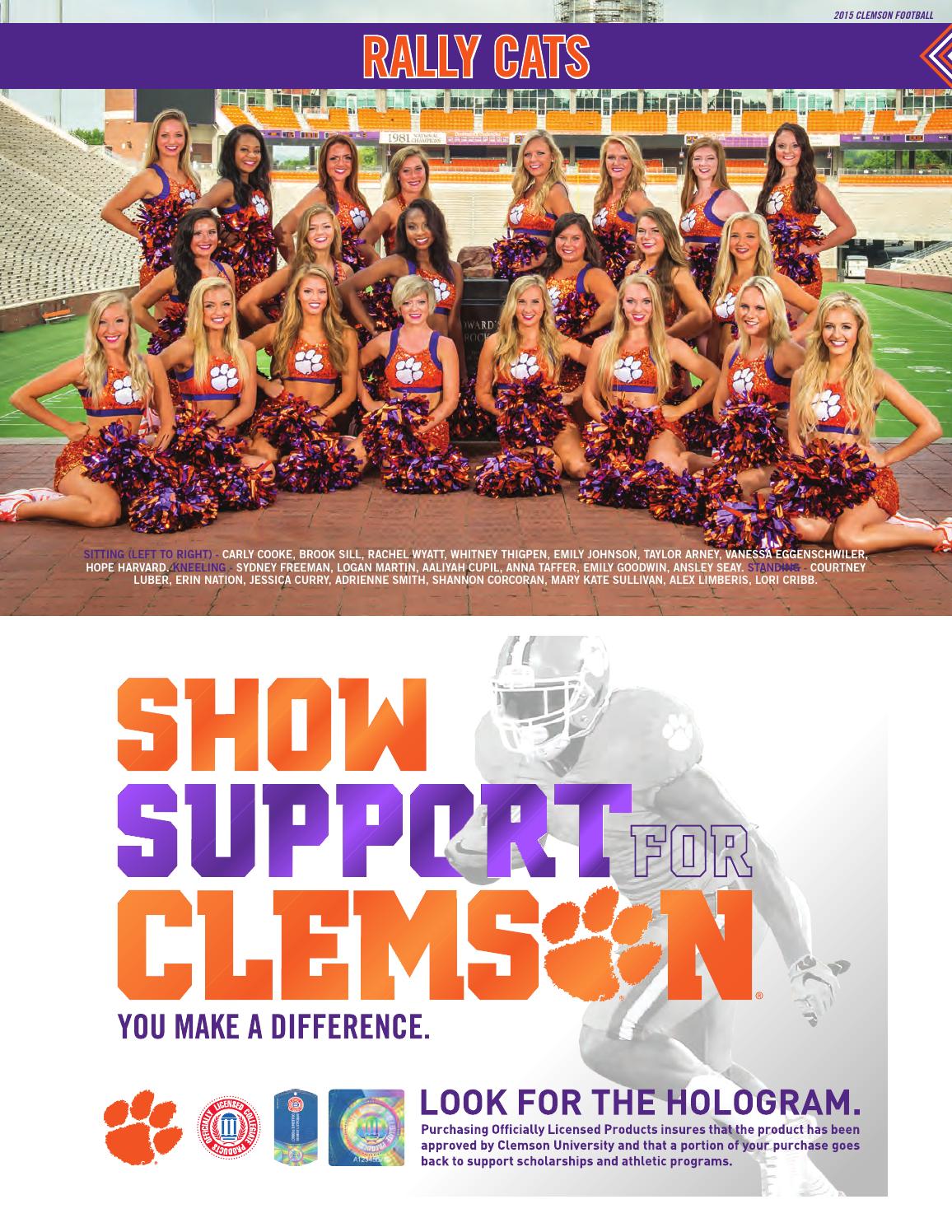 2015 Clemson vs. Boston College Football Gameday Program by Clemson