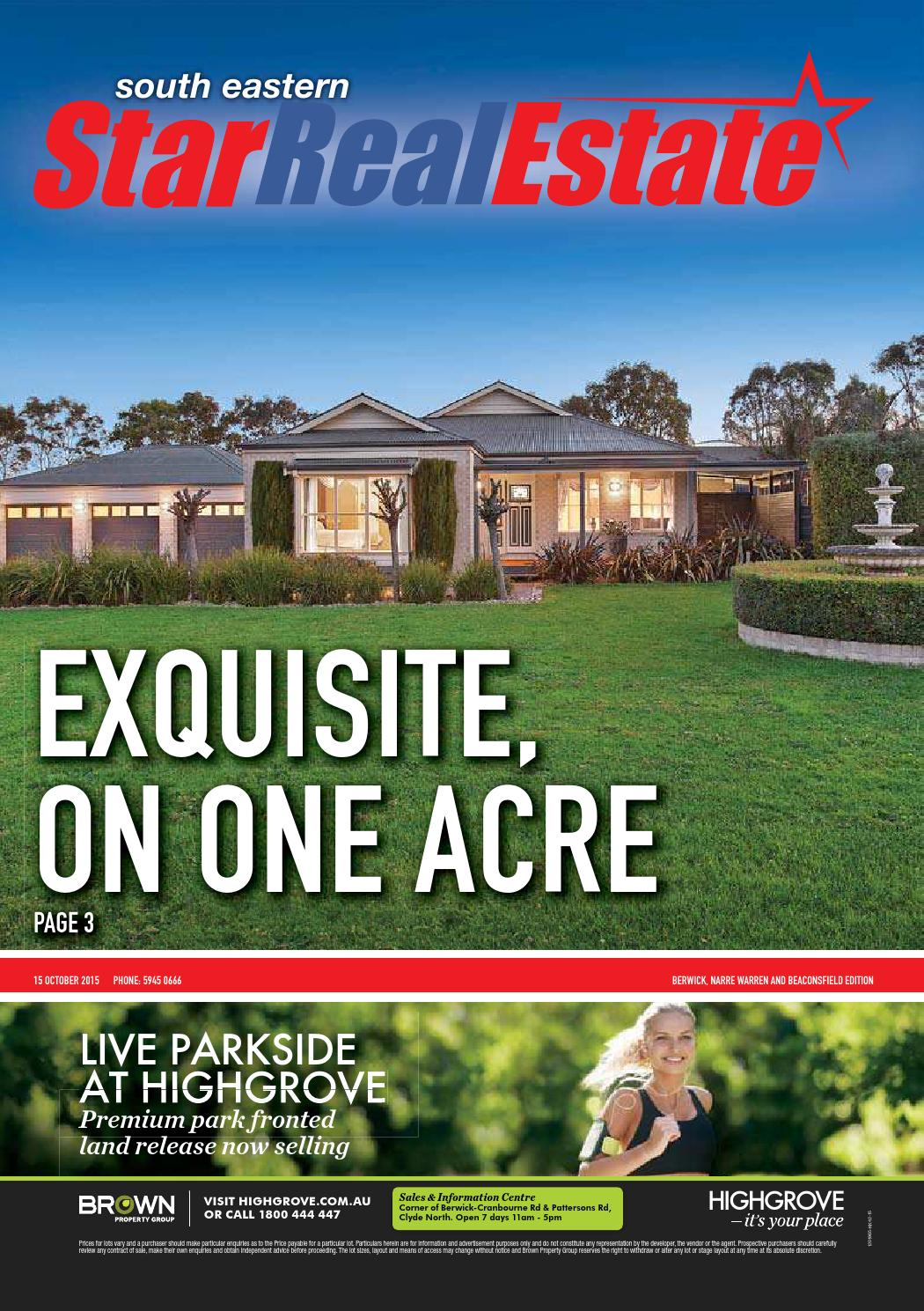 South Eastern Star Real Estate Berwick 15th October 2015 by Star News