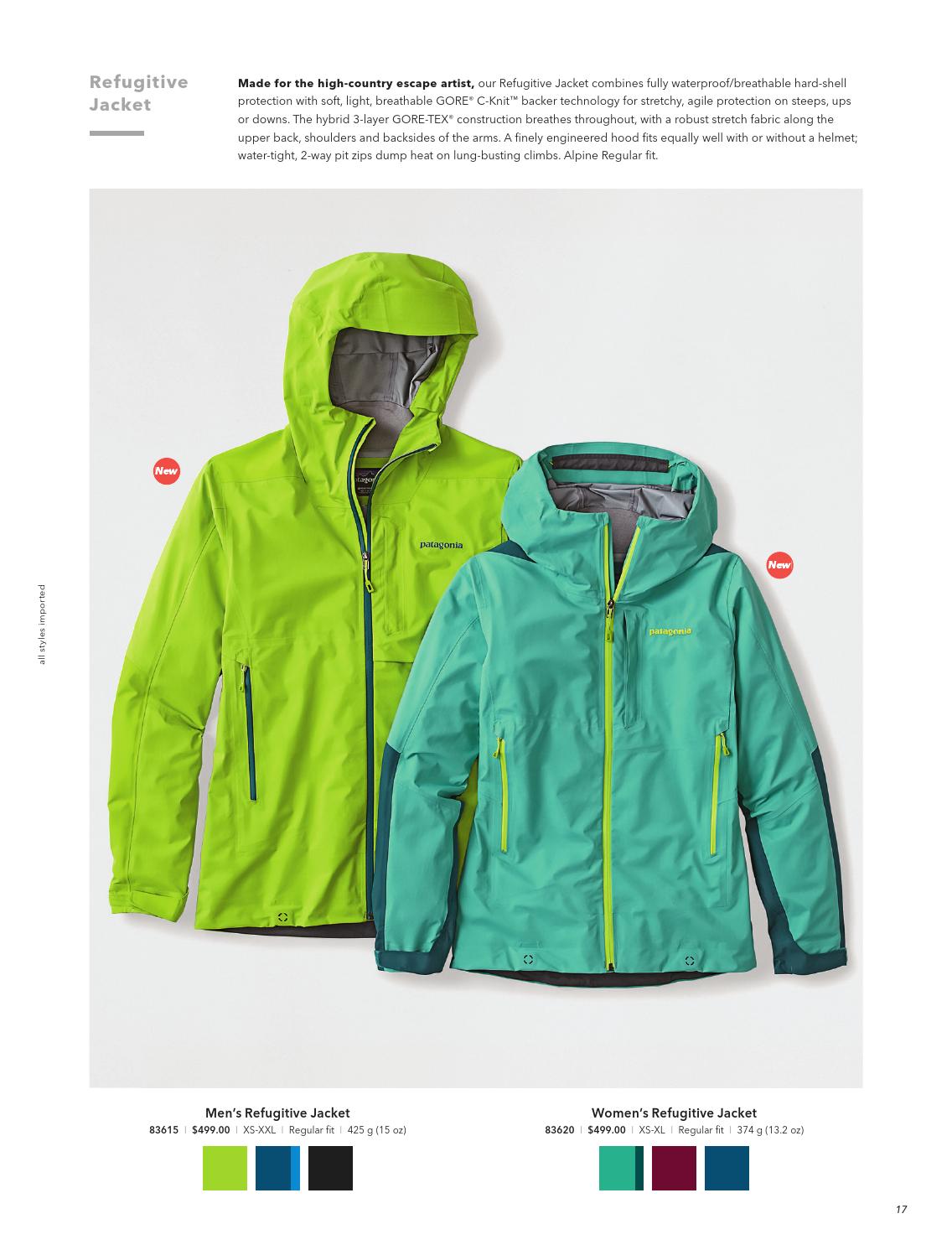 patagonia refugitive jacket womens