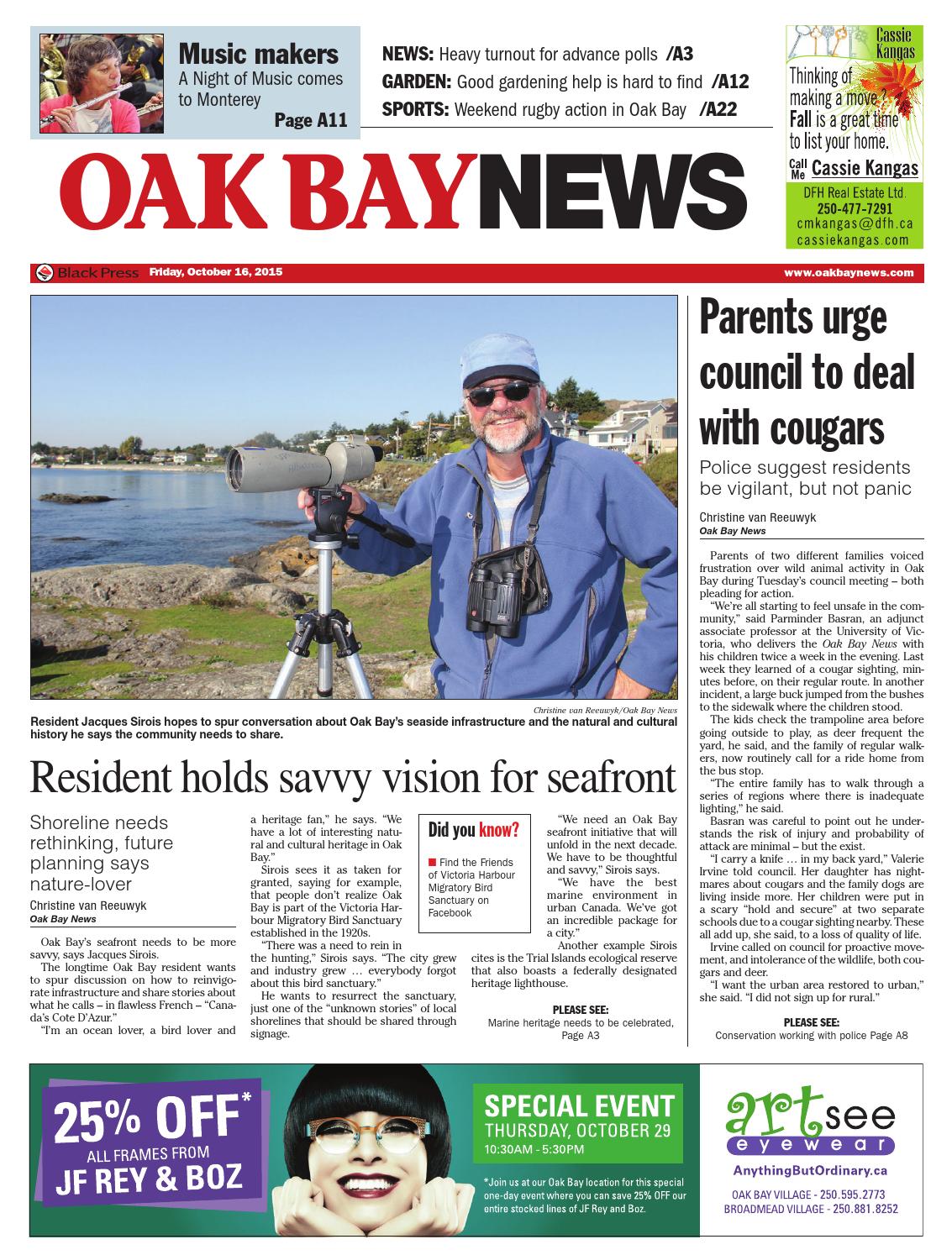 Oak Bay News, October 16, 2015 by Black Press Media Group Issuu
