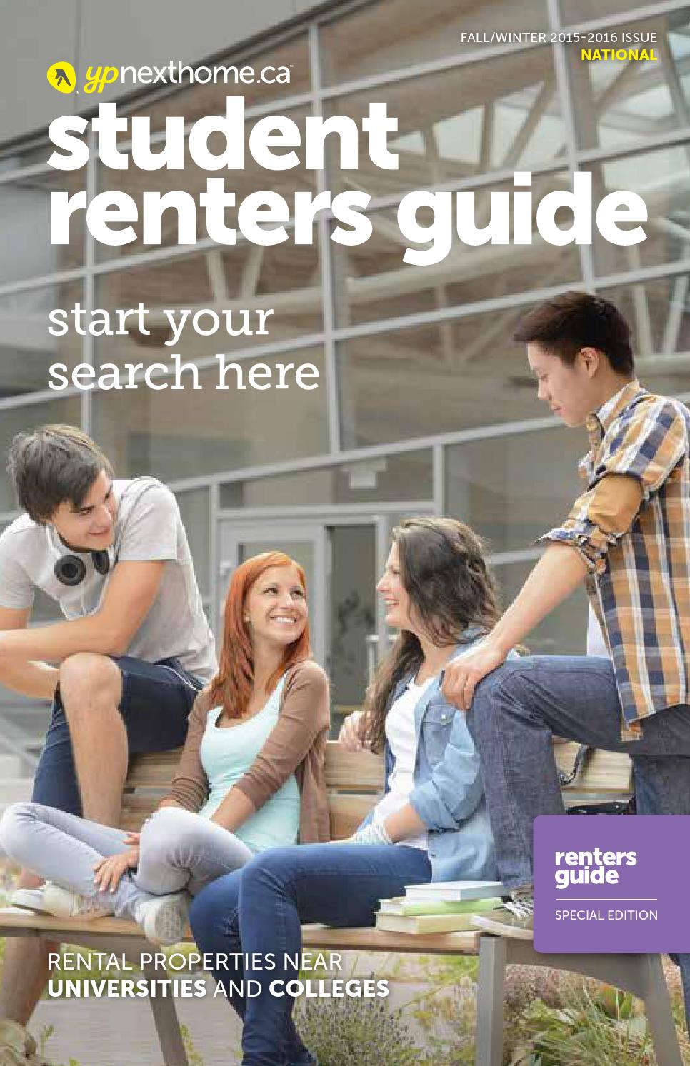Student Renters Guide - Fall/Winter 2015 by NextHome - Issuu