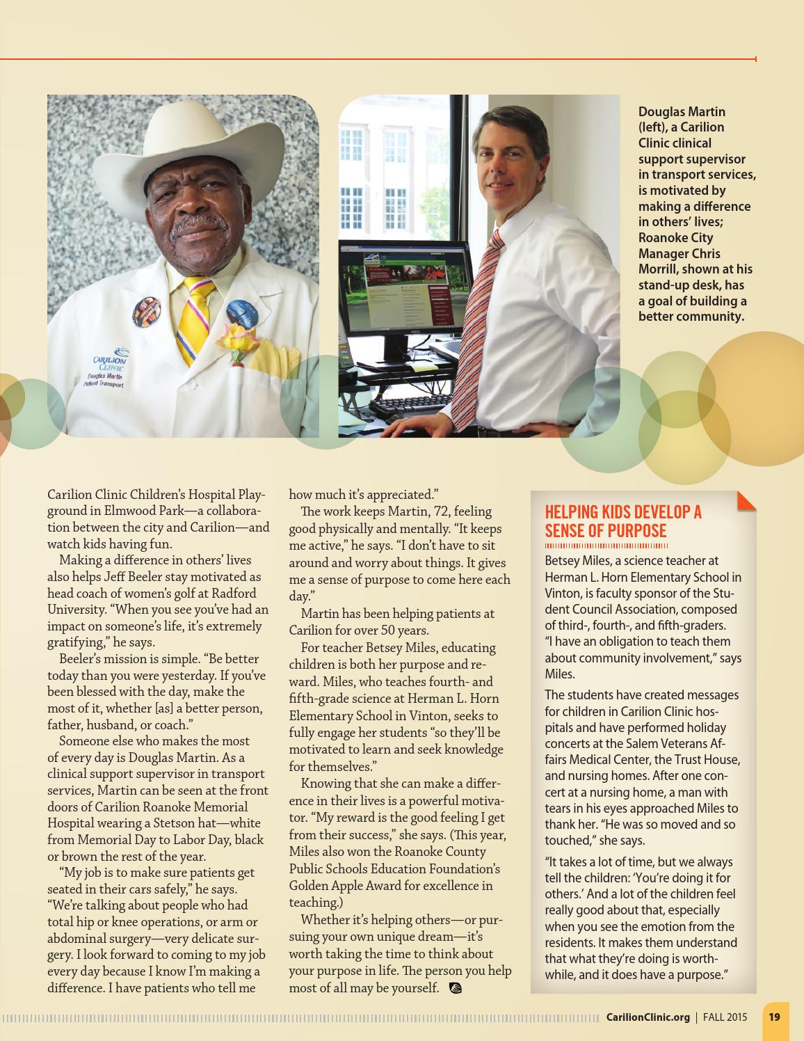 Carilion Clinic Living Fall 2015 by Carilion Clinic Issuu