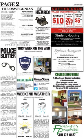 oswegonian 10 16 15 by the oswegonian issuu knechtels flyer