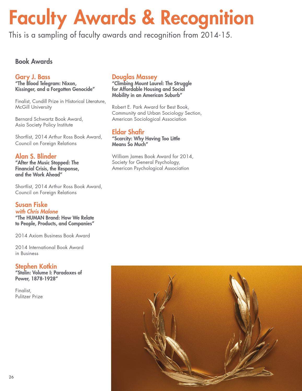 Wws Annual Report 2014 2015 By Princeton School Of Public And International Affairs Issuu