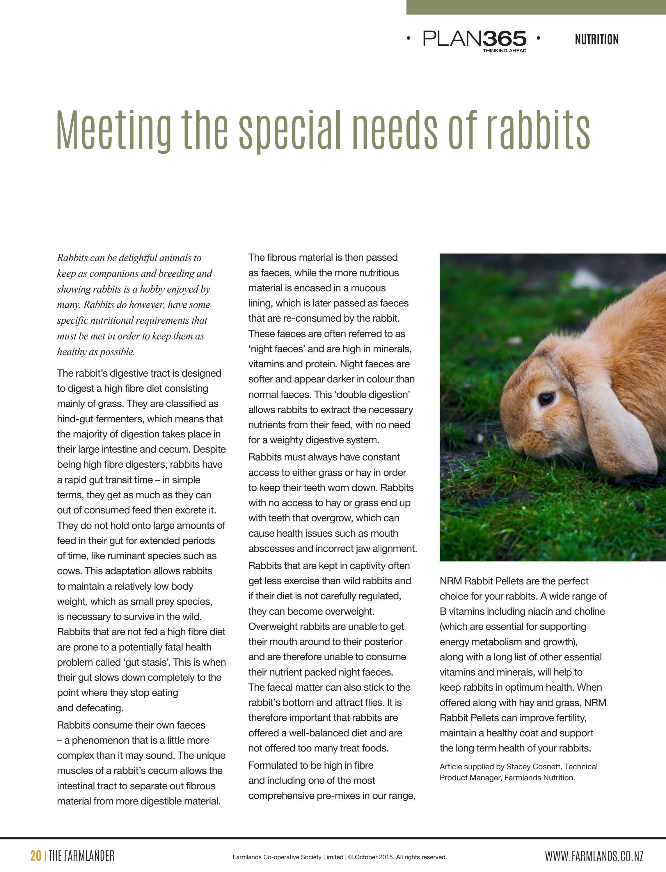 nrm rabbit pellets