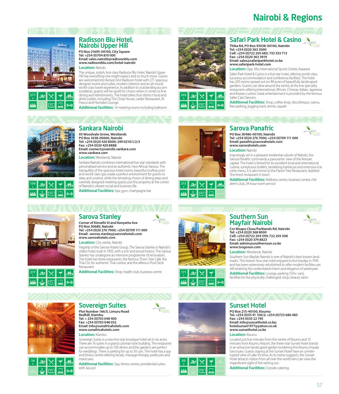 Kenya Hotel & Restaurant Guide 2016 by Land & Marine Publications Ltd