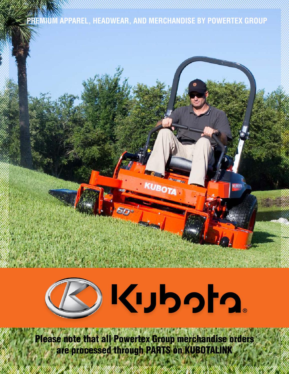 Kubota Dealer Merchandise Catalog 2015 by Powertex Group Issuu