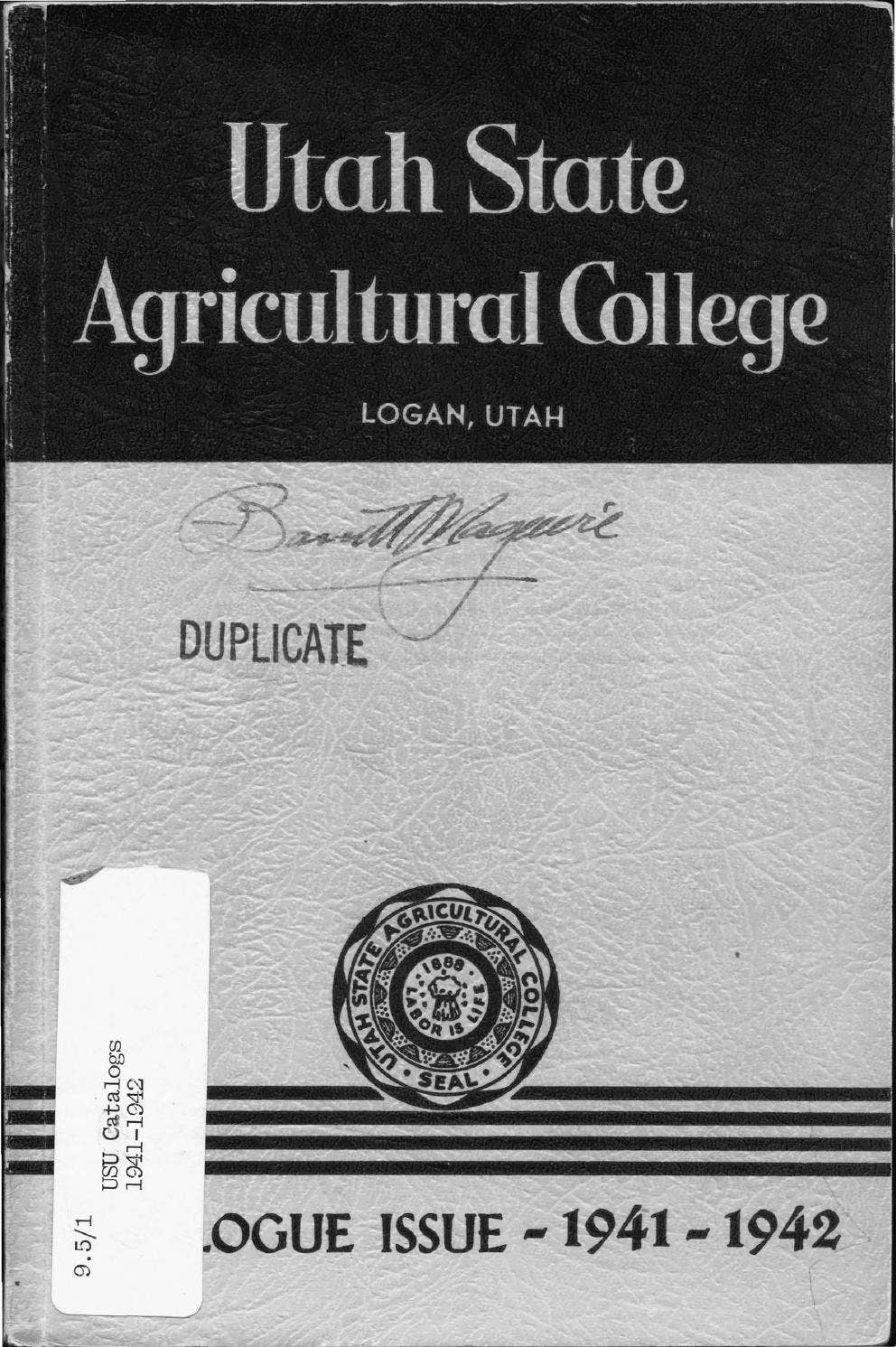 USU General Catalogue 1941 by USU Libraries Issuu