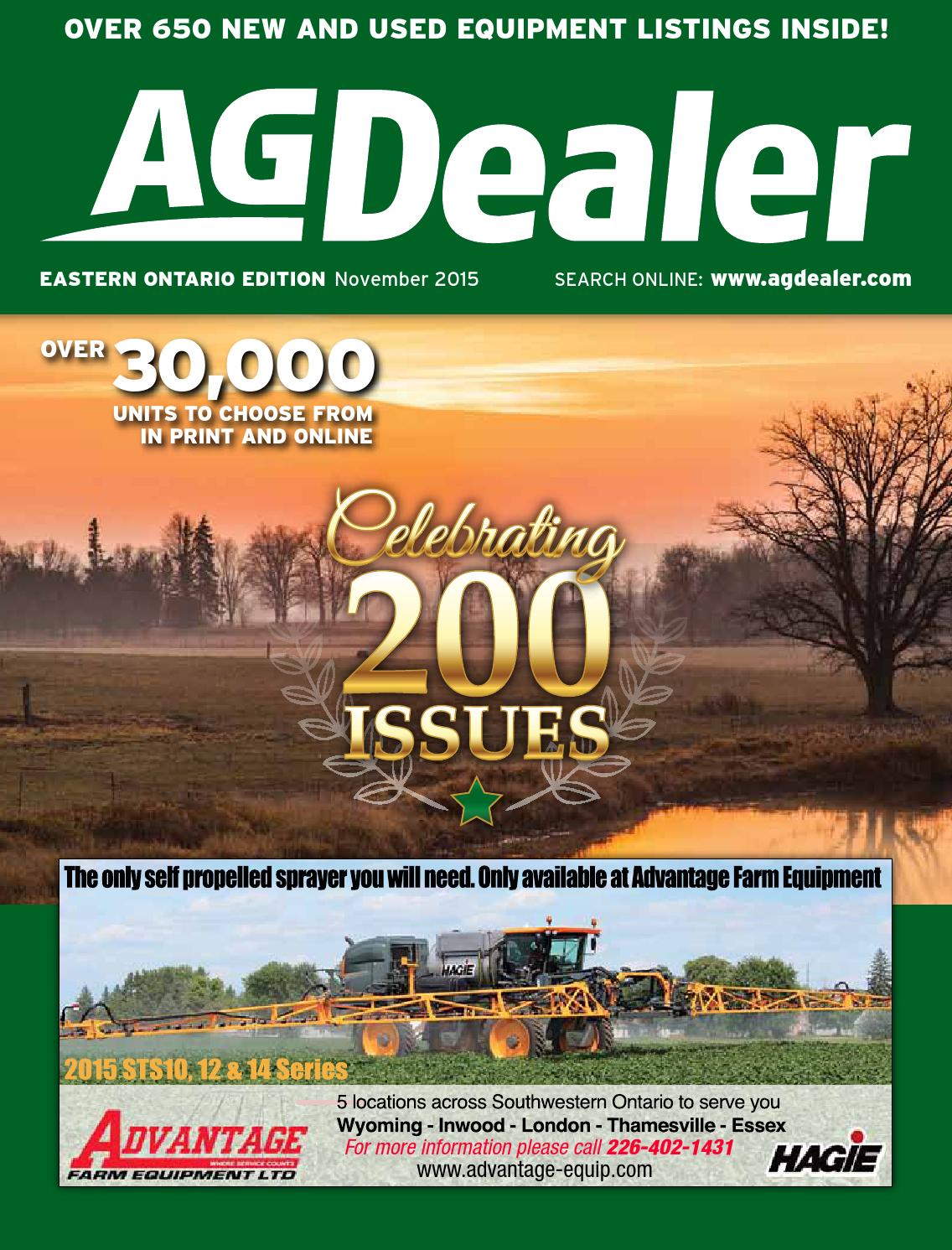 AGDealer Eastern Ontario Edition, November 2015 by Farm Business
