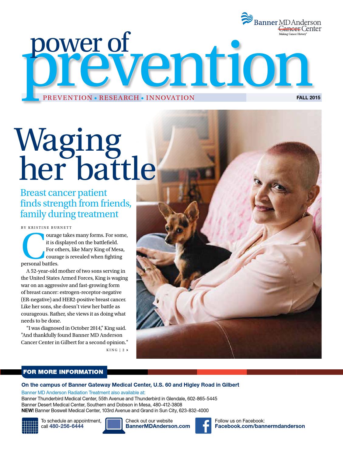 Banner Md Anderson Power Of Prevention Fall 2015 By Republic Media