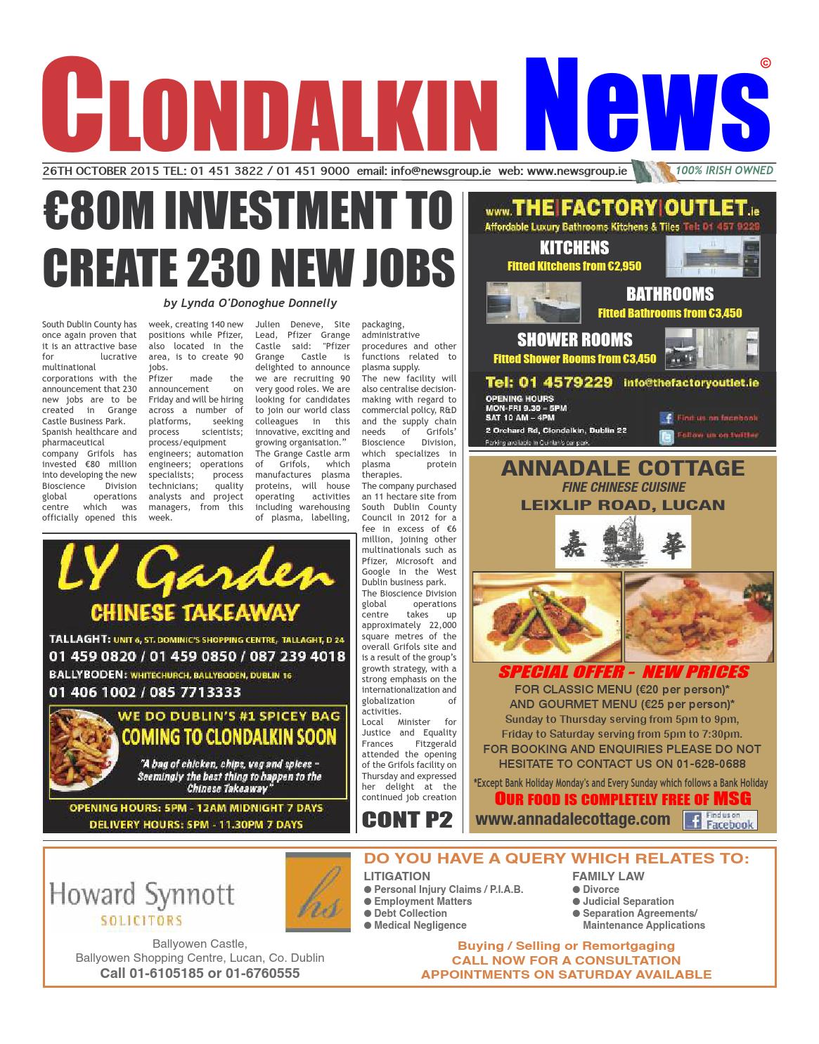 Clondalkin jobs Date Job Company Location 05 Oct Retail/Deli Assistant- Clondalkin Clondalkin. Circle K has arrived in Ireland. Formerly Topaz, Circle K is Ireland's largest Forecourt .