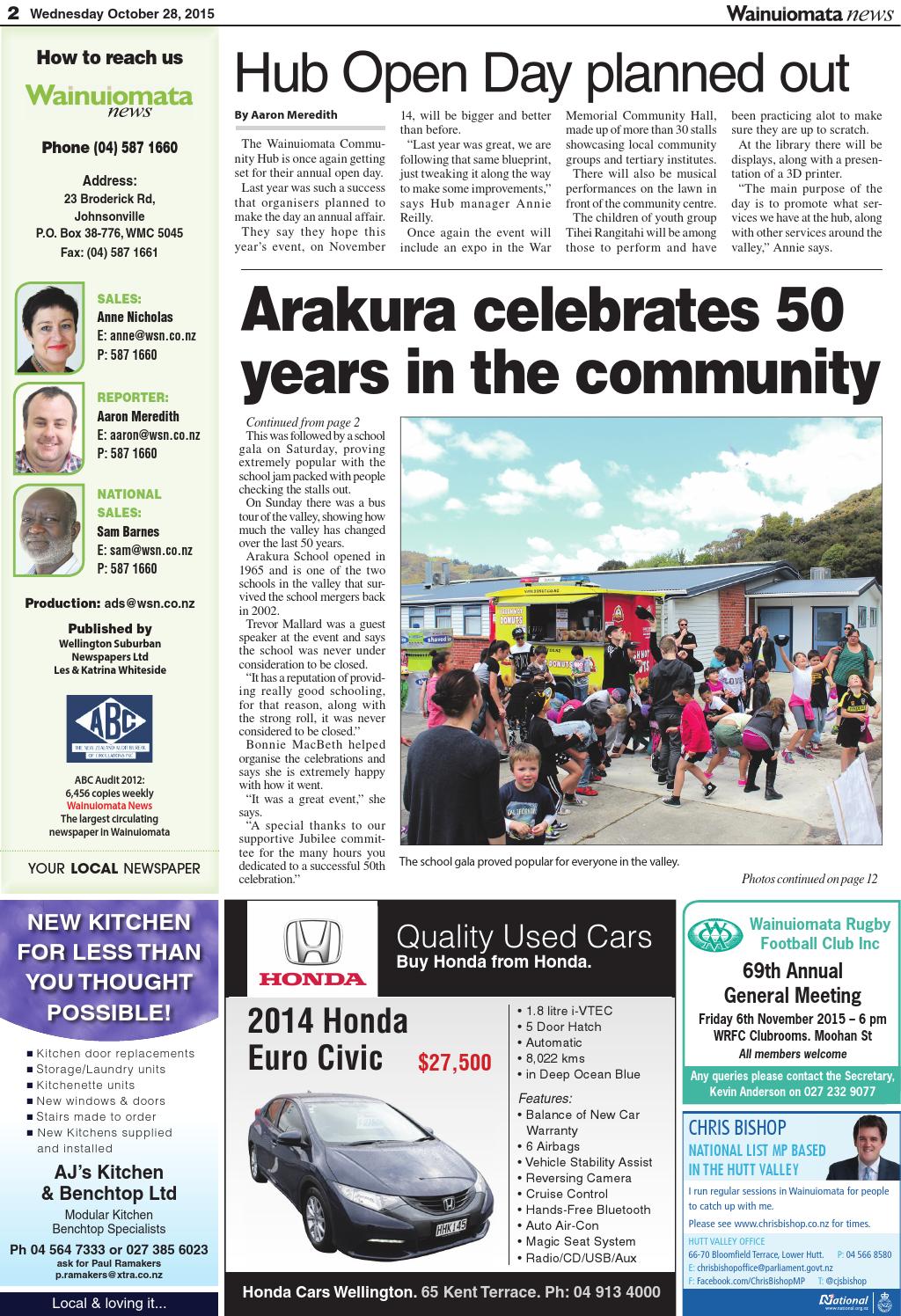 Wainuiomata News 271015 by Local Newspapers Issuu
