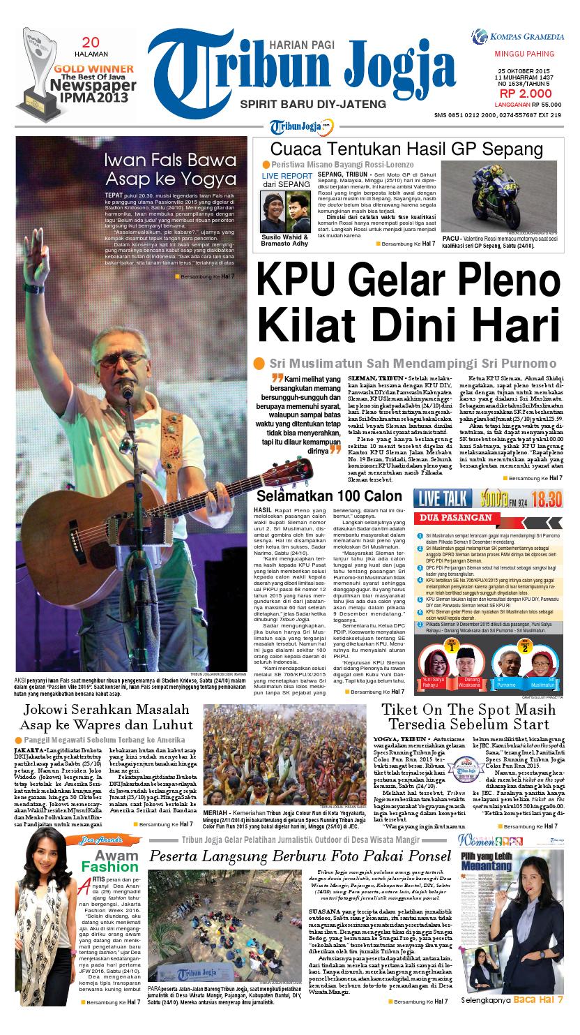 Tribunjogja 25-10-2015 by tribun jogja - issuu