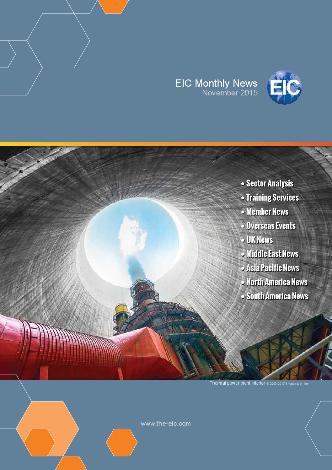 Eic Monthly News November 2015 By Energy Industries Council