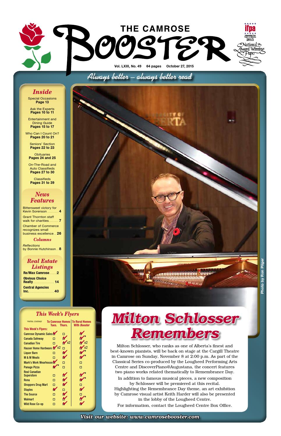 October 27, 2015 Camrose Booster by The Camrose Booster - Issuu