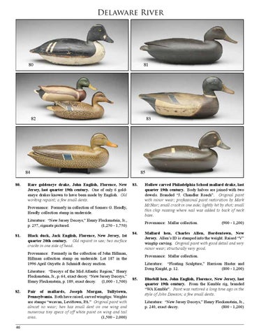 North American Decoys At Auction November 11 12 2015 By Guyette Deeter Issuu