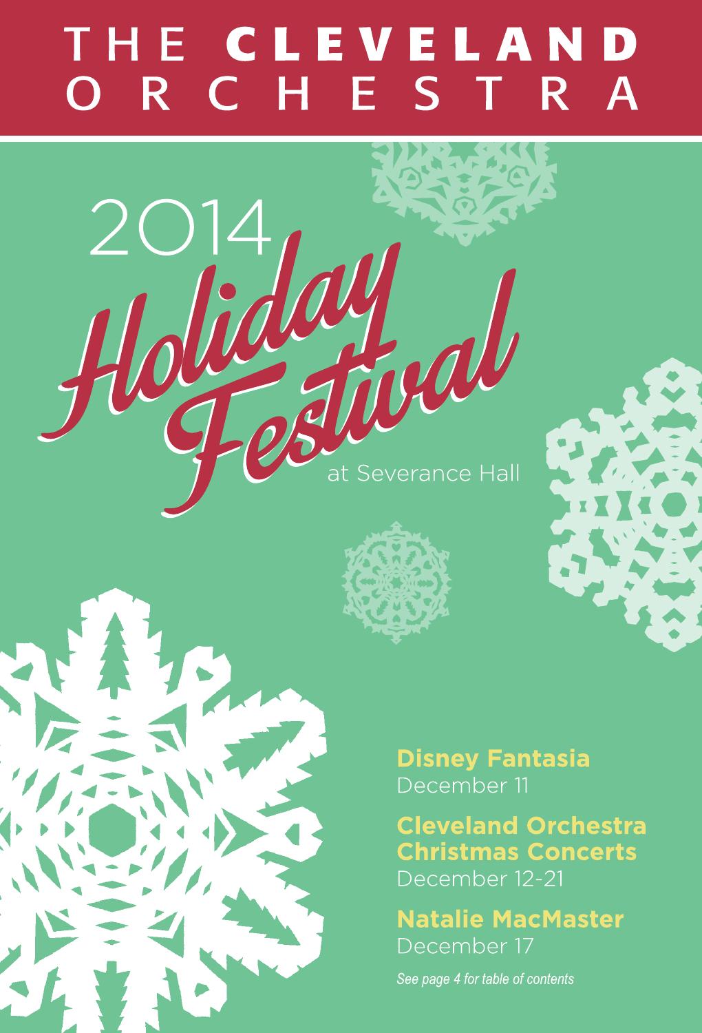 The Cleveland Orchestra 2014 Holiday Festival by Live Publishing Issuu