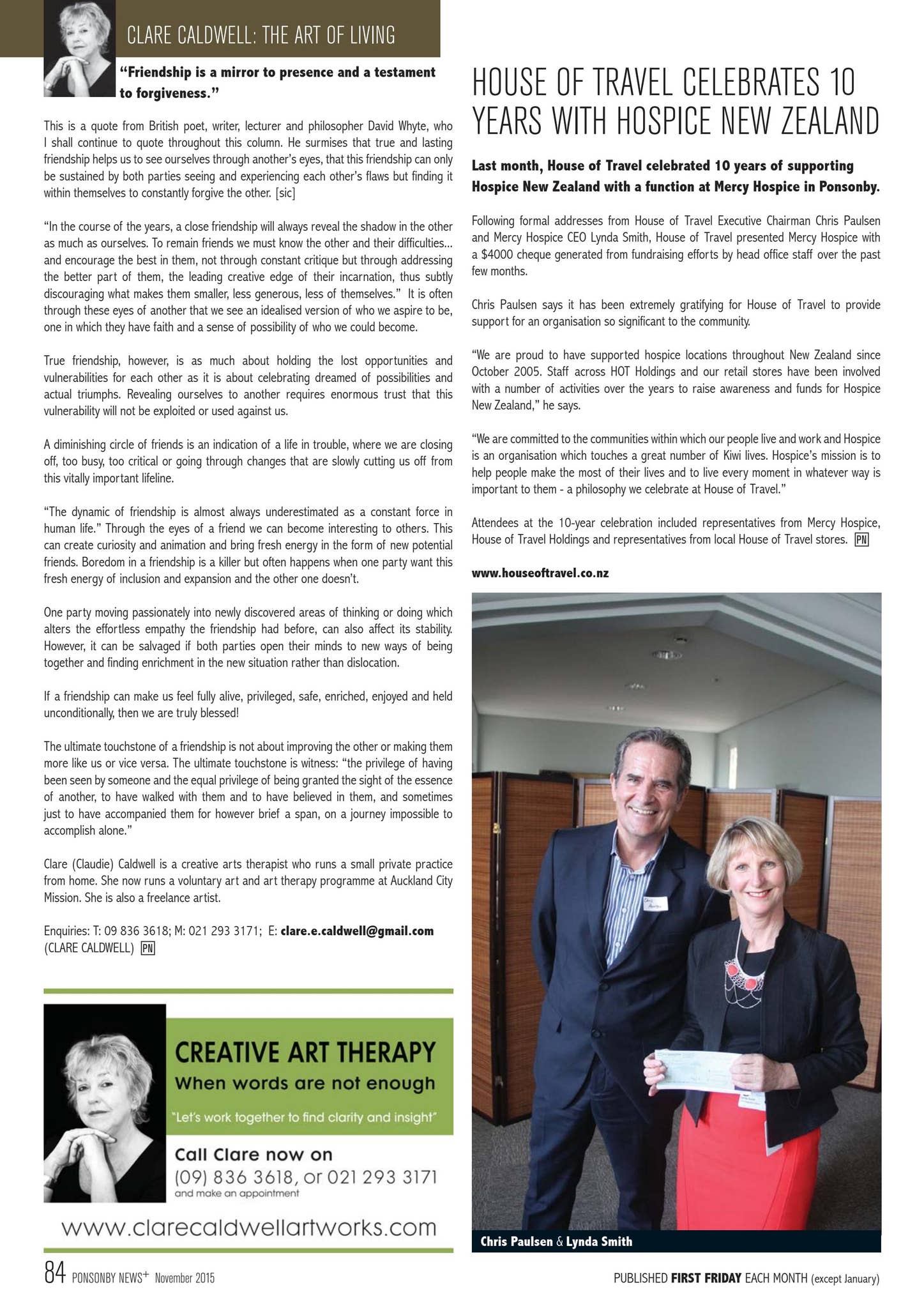 PONSONBY NEWS - NOVEMBER'15 by Ponsonby News - Issuu