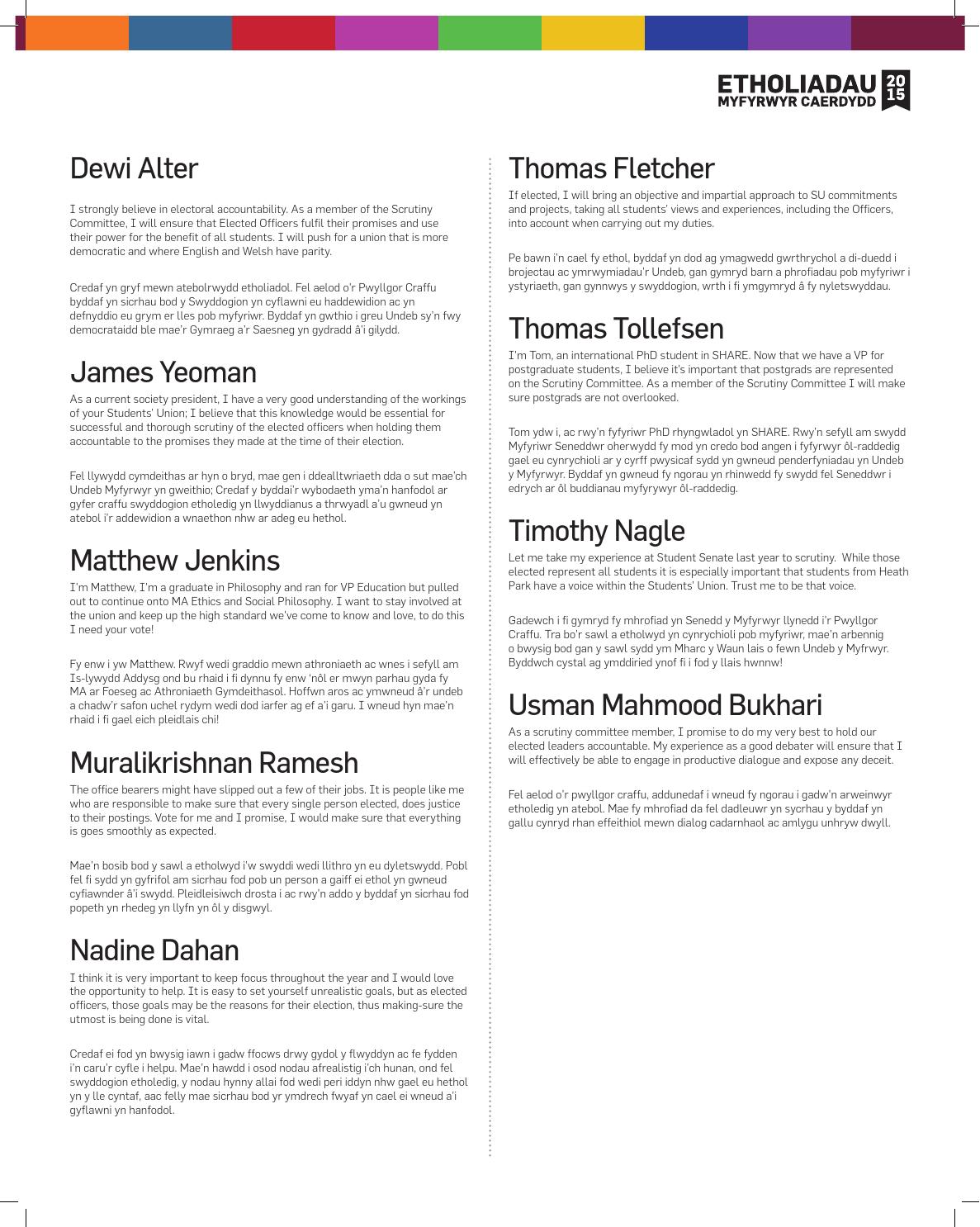 Gair Rhydd 1060 With Manifestos 12th October 2015 By - 