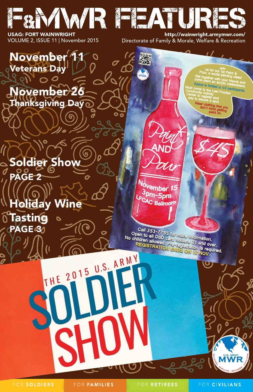 F&MWR FEATURES November 2015 by Wainwright MWR Issuu